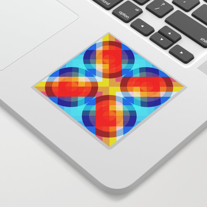 Busama - Colorful Abstract Art Sticker