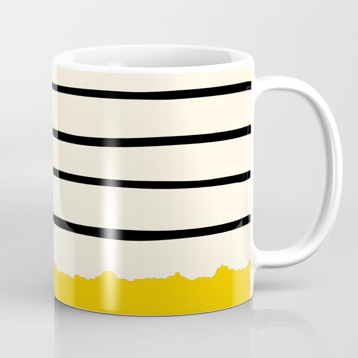 Yellow stripes pattern Coffee Mug
