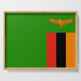 Flag of Zambia Serving Tray