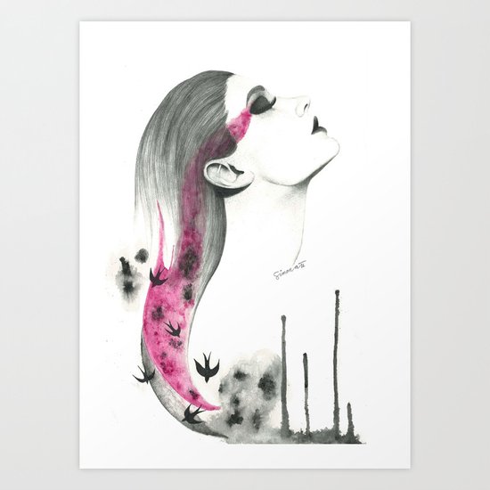 Human + nature Art Print