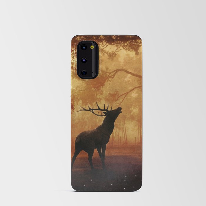 Elk in a Forest Android Card Case