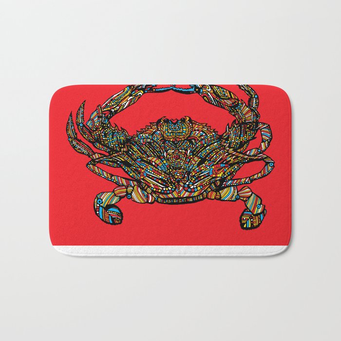 Maryland Crab (Red) Bath Mat