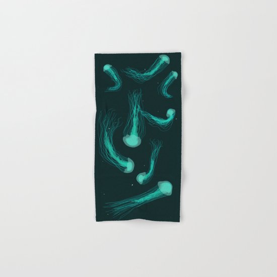 Jellyfish chilling Hand & Bath Towel