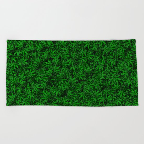 Weed Beach Towel