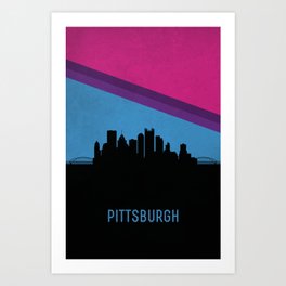 Pittsburgh Skyline Art Print
