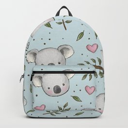 Cute Koala Illustration Pattern Backpack
