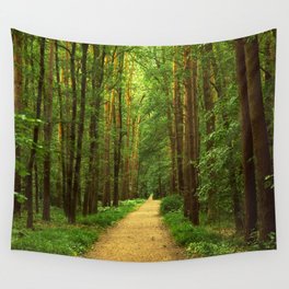 Forest path Wall Tapestry