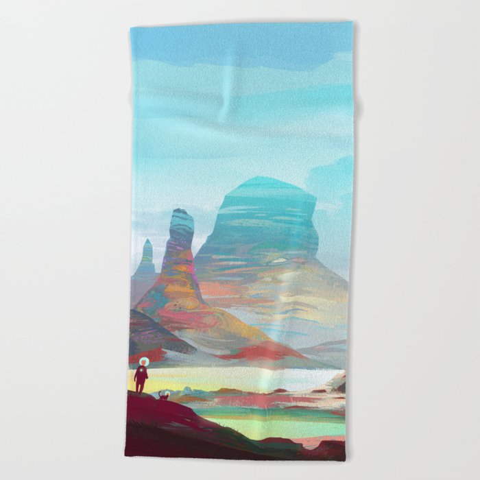 On another planet 2 Beach Towel