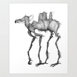 Chirping Mule Art Print