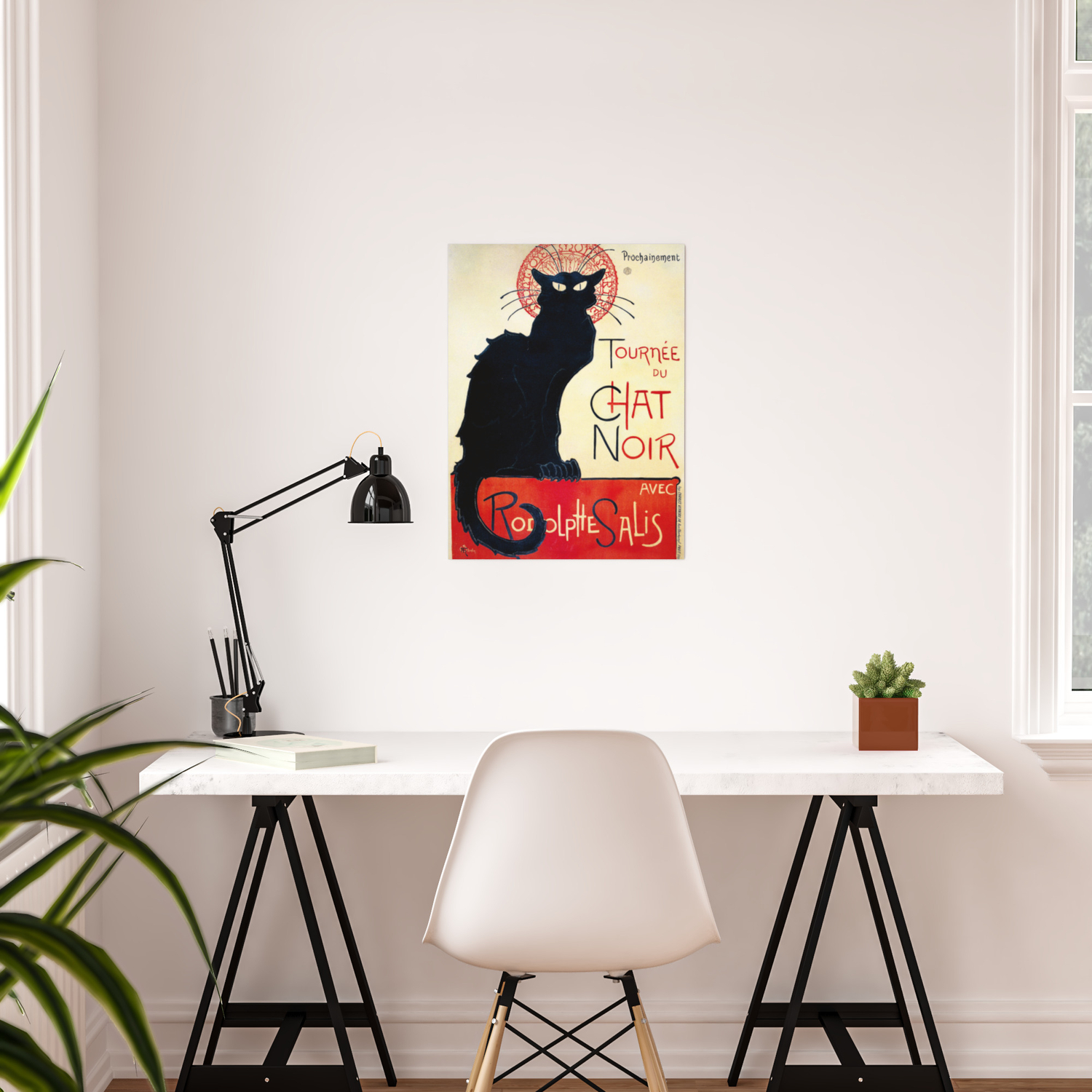 Vintage French Poster Tournee Du Chat Noir Steinlen Poster By