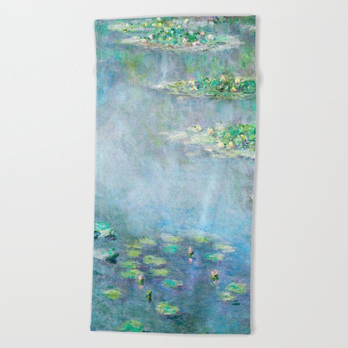 Monet Water Lilies / Nymphéas 1906 Beach Towel