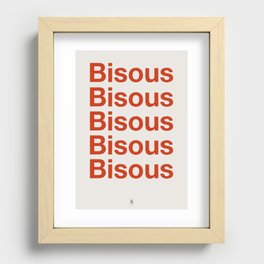 Bisous Recessed Framed Print
