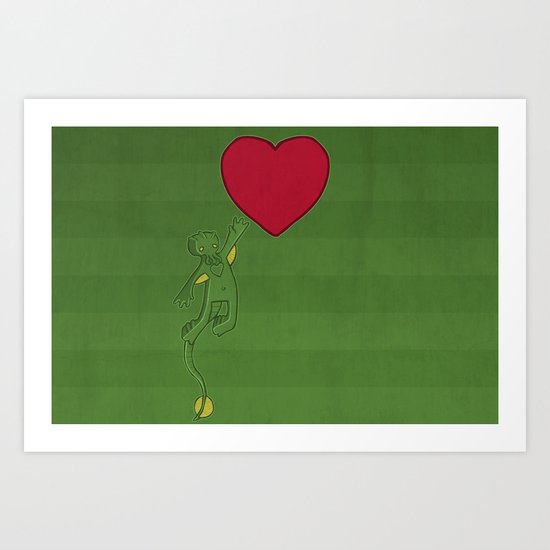 The Love of Cthulhu Art Print