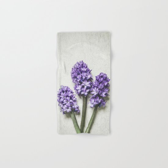 Three Lilac Hyacinth Hand & Bath Towel
