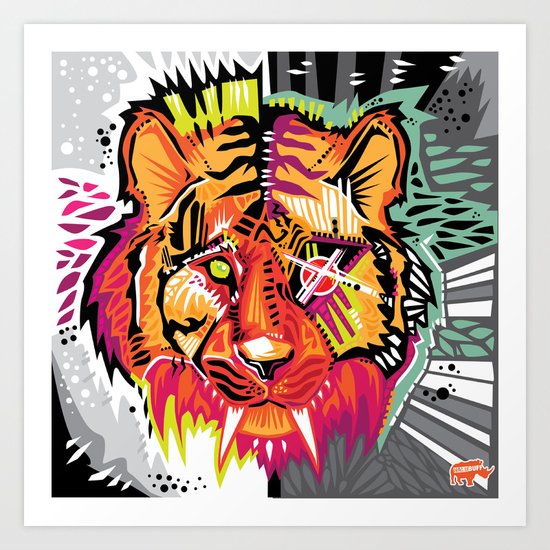 Eye of the Tigah Art Print