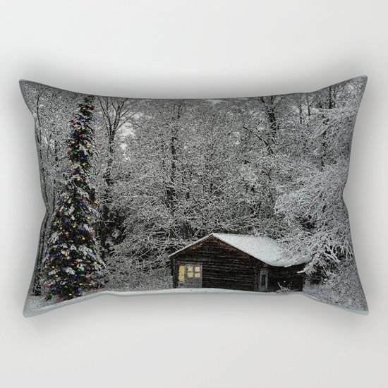 Winter Wonderland at Christmas Rectangular Pillow