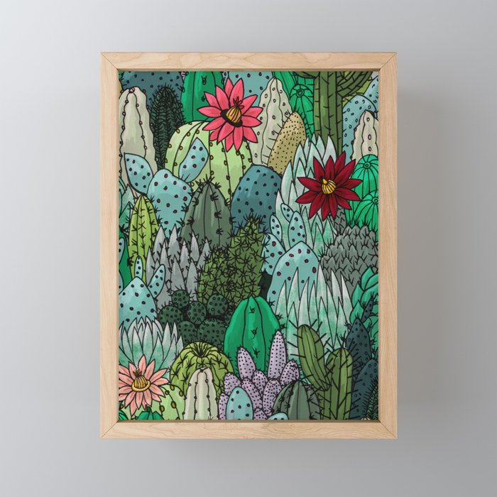Cactus Collection Framed Mini Art Print