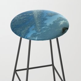 Frosted Snow Bar Stool