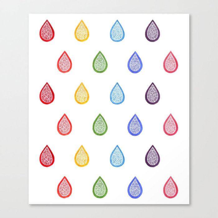 Rainbow Raindrops Canvas Print By Savousepate Society6 Rainbow Raindrops Canvas Print By Savousepate Society6