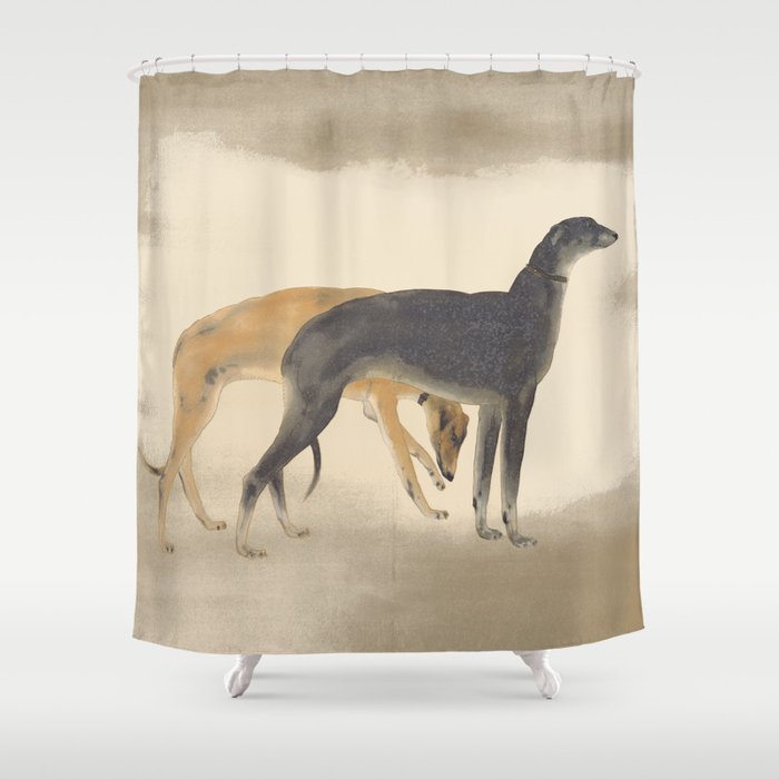 Two Sighthounds Shower Curtain