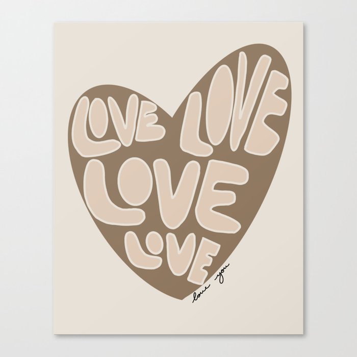 Love Heart Canvas Print