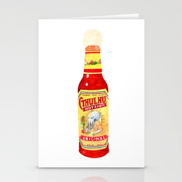 Cthulhu Hot Sauce Stationery Cards