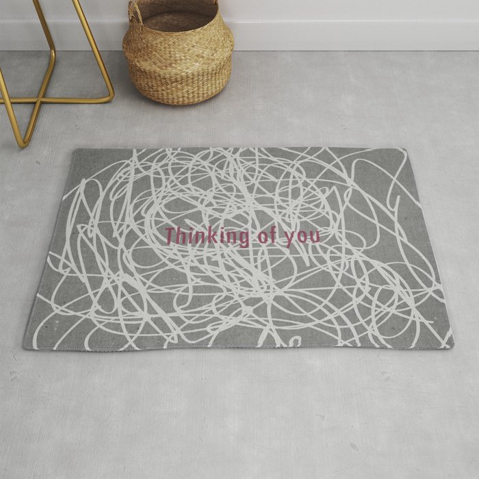 Concrete & Letters II Rug