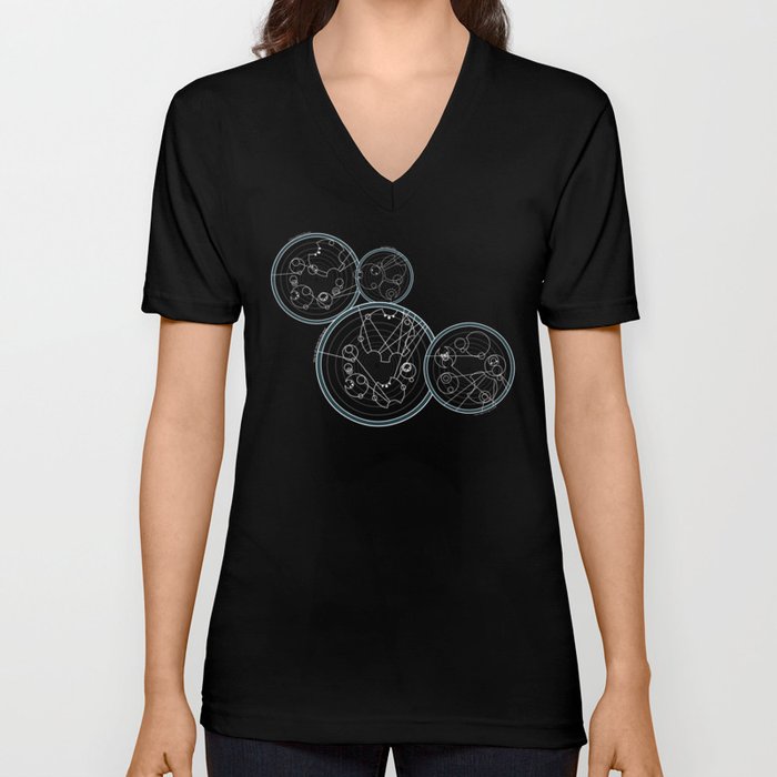 Doctor Who Gallifreyan - We're All Stories quotes V Neck T Shirt