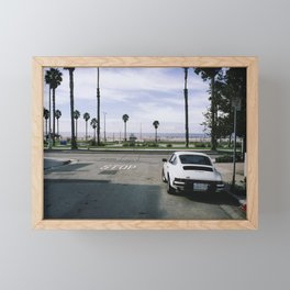 Vintage Porsch 9 11,  Venice Beach, Los Angeles, California Leica M Framed Mini Art Print