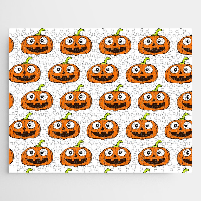 Halloween Pumpkin Background 15 Jigsaw Puzzle