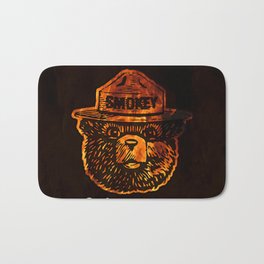 Smokey the Bear Badematte | Smokeybear, Prevention, Awareness, Nps, Bear, Smokeythebear, Message, Graphicdesign, Nationalparks, Forest 