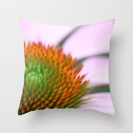 Spiky echinacea Throw Pillow