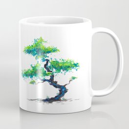 Blue Bonsai Coffee Mug | Watercolours, Watercolor, Bonsai, Decorative, Black, Calm, Aquarell, Japanese, Miniature, Chinese 