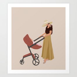 BABY AND MOTHER  Art Print