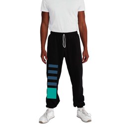 Navy and green stripes Sweatpants