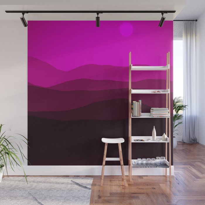 Purple Landscape Wall Mural