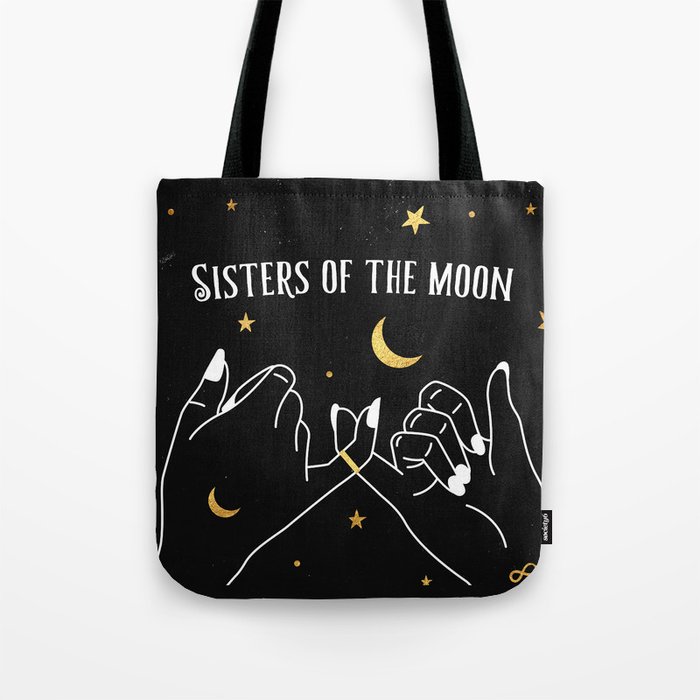 Sisters of The Moon Magical Witch Art Tote Bag