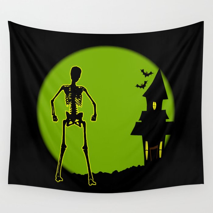 Halloween House Wall Tapestry