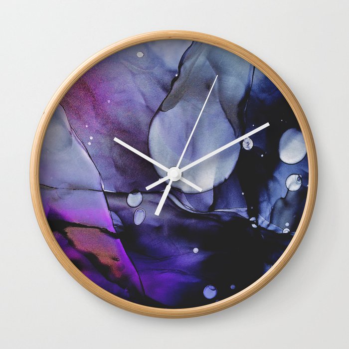 A Violet Gaze Wall Clock