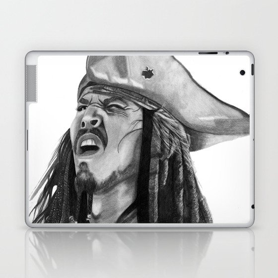 Jack Sparrow - I Wash My Hands Of This Weirdness Laptop & iPad Skin