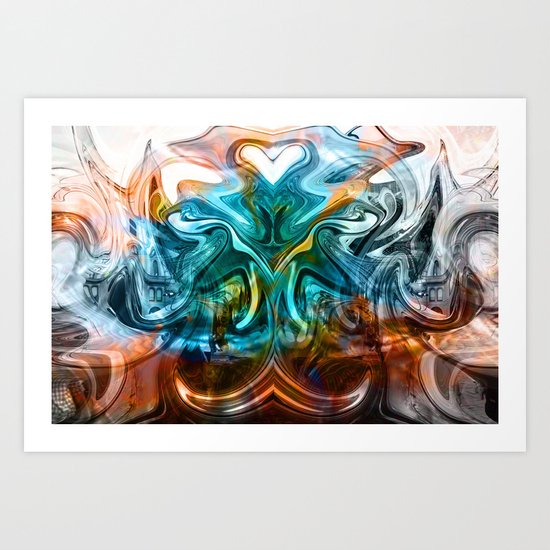 liquified time Art Print
