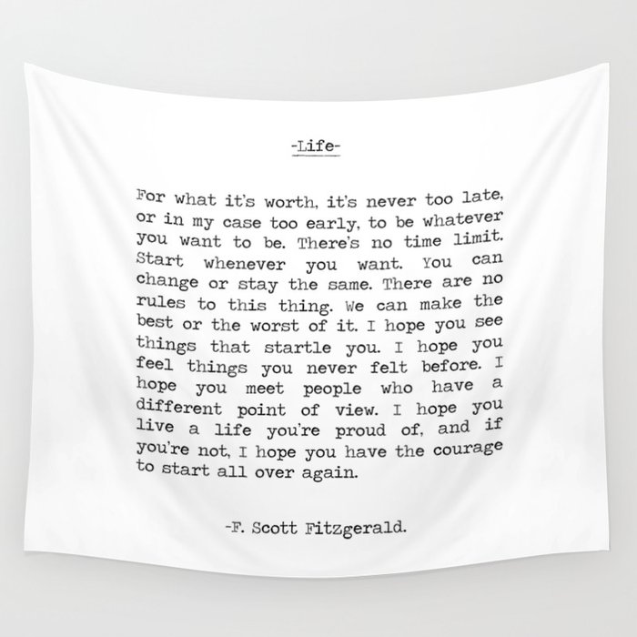 Tapestries with quotes online