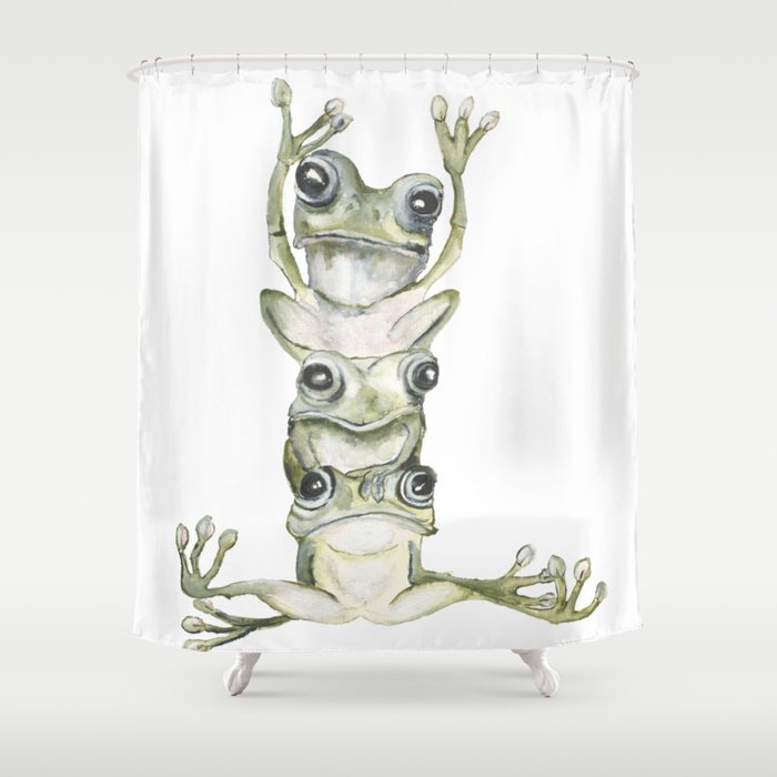 Frog life Shower Curtain by Svenningsenmoller Design