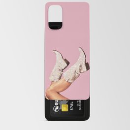 These Boots - Glitter Pink Android Card Case | Legs, Howdy, Aesthetic, Photo, Glitter, Vertigo Artography, Disco, Pink, Boho, Trend 