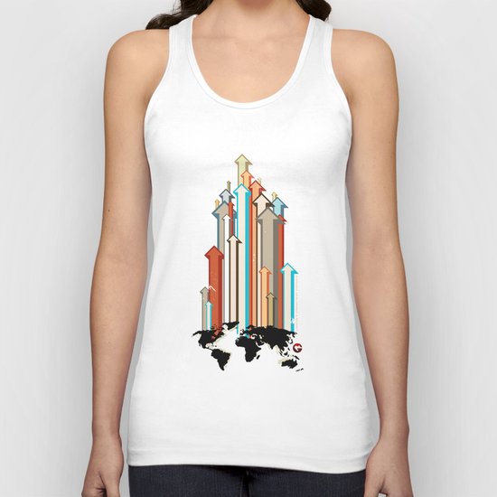 Glue Network Print Series "Economic Development" Unisex Tank Top
