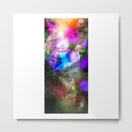 The Colour Out of Space Metal Print | Light, Fuschia, Hexagon, Cthulhu, Scifi, Mythos, Polygon, Uncanny, Digital, Collage 