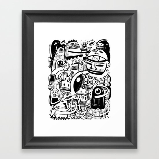 BIG - BW Framed Art Print