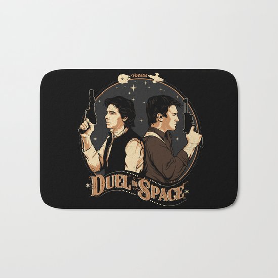 Duel in Space Bath Mat