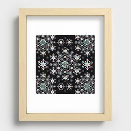 Snowflake Filigree Recessed Framed Print