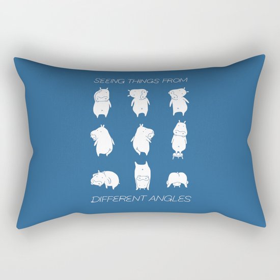 Seeing things from different angles Rectangular Pillow